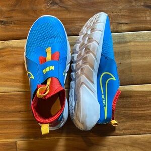 Nike Kids Blue and Red Slip-On Shoes